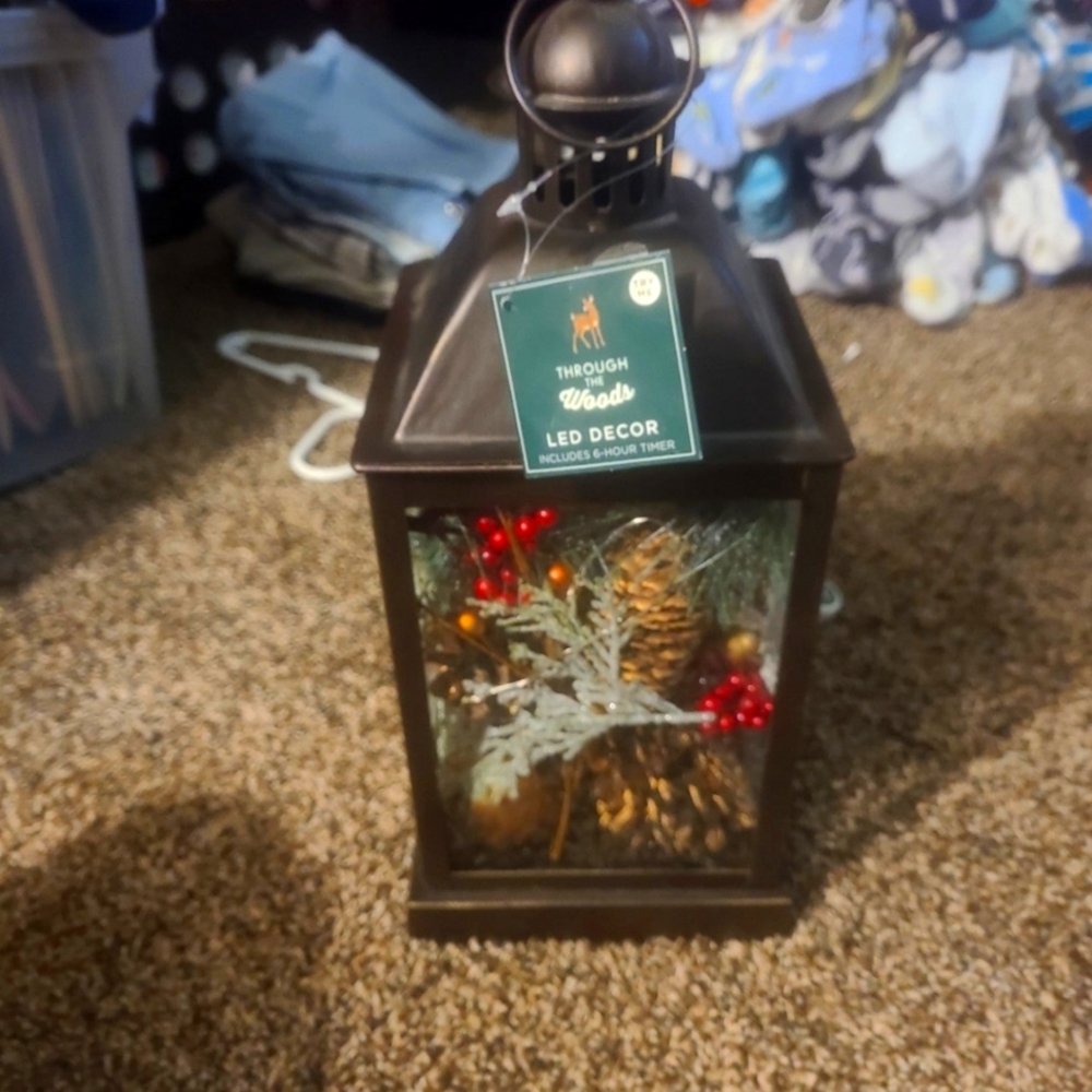 NWT LED Metal Lantern